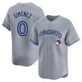 T.Blue Jays #0 Andres Gimenez Player Gray Home Game Fdoa Stitched Jerseys