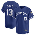 KC.Royals #13 Salvador Perez Player Royal Limited Home Fdoa Stitched Jerseys