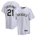 C.Rockies #21 Kyle Freeland Player White Game Home Fdoa Stitched Jerseys