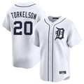 D.Tigers #20 Spencer Torkelson Player White Home Limited Fdoa Stitched Jerseys