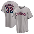 C.Guardians #32 Gavin Williams Player Gray Game Home Fdoa Stitched Jerseys