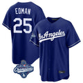LA.Dodgers #25 Tommy Edman Player Royal World Series Meet Game Fdoa Stitched Jerseys