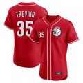 C.Reds #35 Jose Trevino Player Red Limited Elite Home Game Fdoa Stitched Jerseys