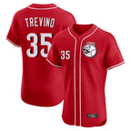 C.Reds #35 Jose Trevino Player Red Limited Elite Home Game Fdoa Stitched Jerseys