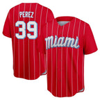 M.Marlins #39 Eury Perez Player Red City Connect Home Game Fdoa Stitched Jerseys