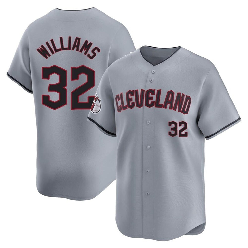 C.Guardians #32 Gavin Williams Player Gray Road Limited Home Game Fdoa Stitched Jerseys