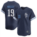 KC.Royals #19 Michael Massey Player Navy City Connect Limited Home Fdoa Stitched Jerseys