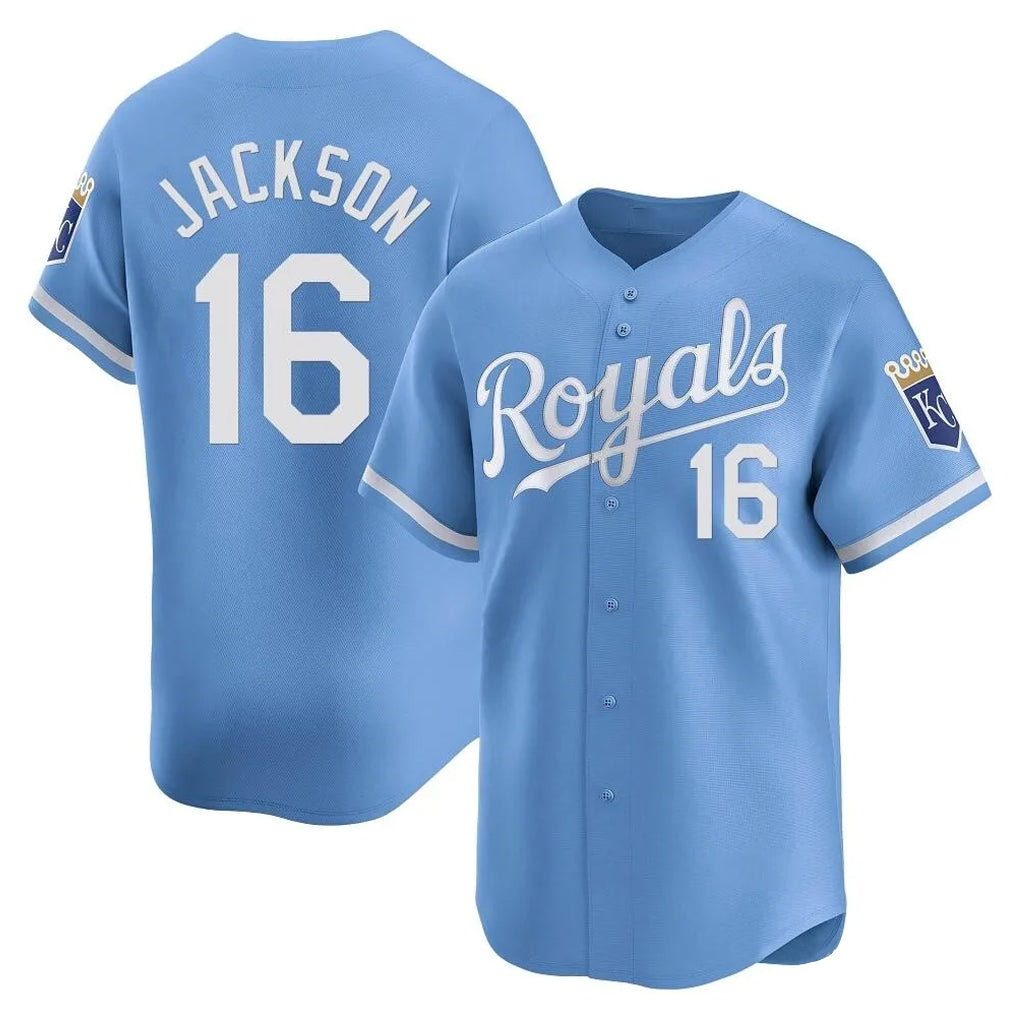 KC.Royals #16 Bo Jackson Player Light Blue Alt Limited Home Fdoa Stitched Jerseys