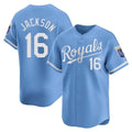 KC.Royals #16 Bo Jackson Player Light Blue Alt Limited Home Fdoa Stitched Jerseys