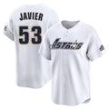H.Astros #53 Cristian Javier Player White Throwback Cooperstown Collection Limited Fdoa Stitched Jerseys