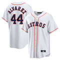 H.Astros #44 Yordan Alvarez Player White Home Game Fdoa Stitched Jerseys