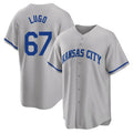 KC.Royals #67 Seth Lugo Player Gray Game Home Fdoa Stitched Jerseys