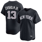 NY.Yankees #13 Jazz Chisholm Jr Player Navy Limited Home Fdoa Stitched Jerseys