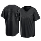 D.Tigers #3 Alan Trammell Player Black T-shirt Home Game Fdoa Stitched Jerseys