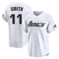 H.Astros #11 Cam Smith Player White Throwback Cooperstown Collection Limited Fdoa Stitched Jerseys
