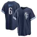 KC.Royals #6 Jonathan India Player Navy City Connect Home Game Fdoa Stitched Jerseys