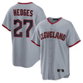 C.Guardians #27 Austin Hedges Player Gray Home Game Fdoa Stitched Jerseys