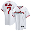 C.Guardians #7 George Valera Player White Game Home Fdoa Stitched Jerseys