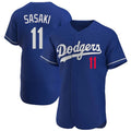 LA.Dodgers #11 Roki Sasaki Player Royal Limited Elite Home Fdoa Stitched Jerseys