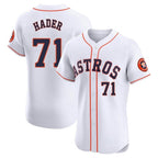 H.Astros #71 Josh Hader Player White Limited Elite Home Fdoa Stitched Jerseys