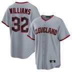C.Guardians #32 Gavin Williams Player Gray Home Game Fdoa Stitched Jerseys