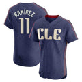 C.Guardians #11 Jose Ramirez Player Navy City Connect Limited Elite Home Fdoa Stitched Jerseys