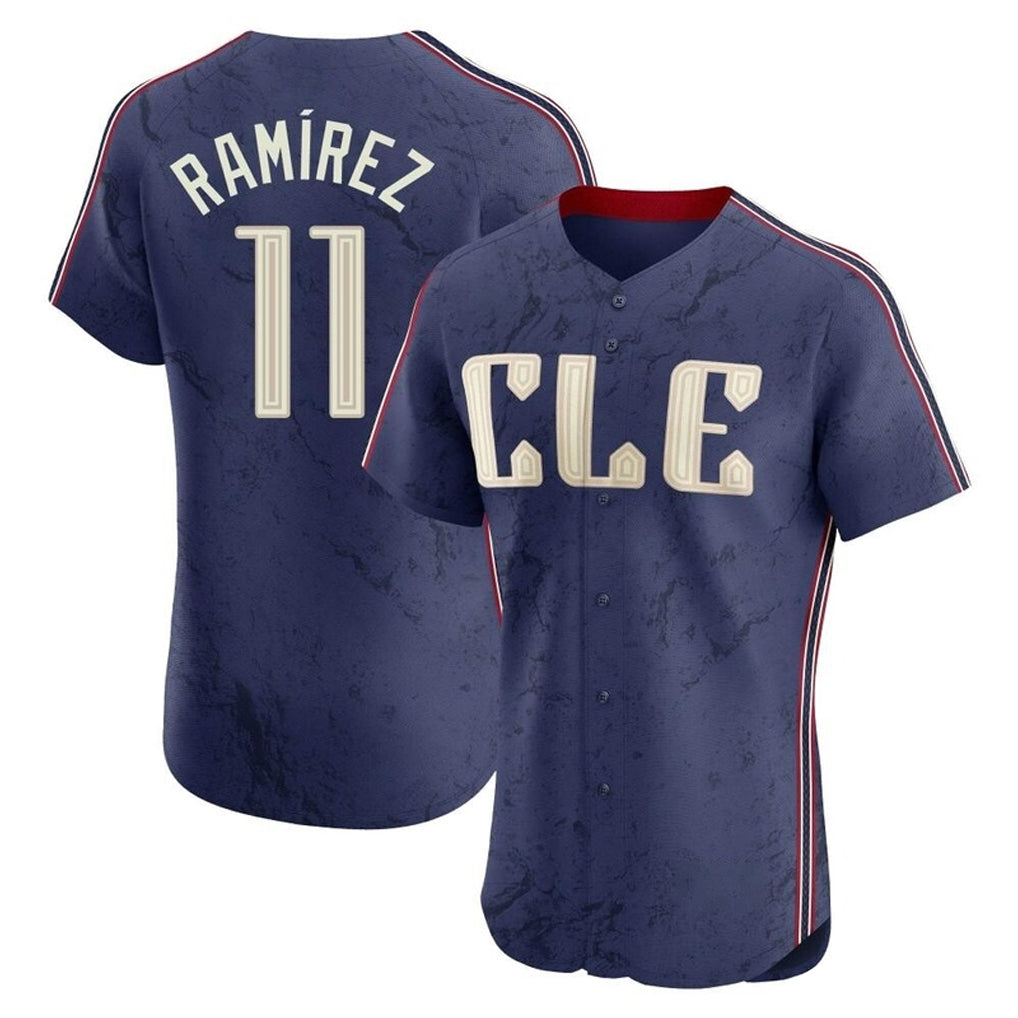 C.Guardians #11 Jose Ramirez Player Navy City Connect Limited Elite Home Fdoa Stitched Jerseys
