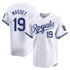 KC.Royals #19 Michael Massey Player White Alt Limited Home Fdoa Stitched Jerseys