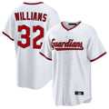 C.Guardians #32 Gavin Williams Player White Game Home Fdoa Stitched Jerseys