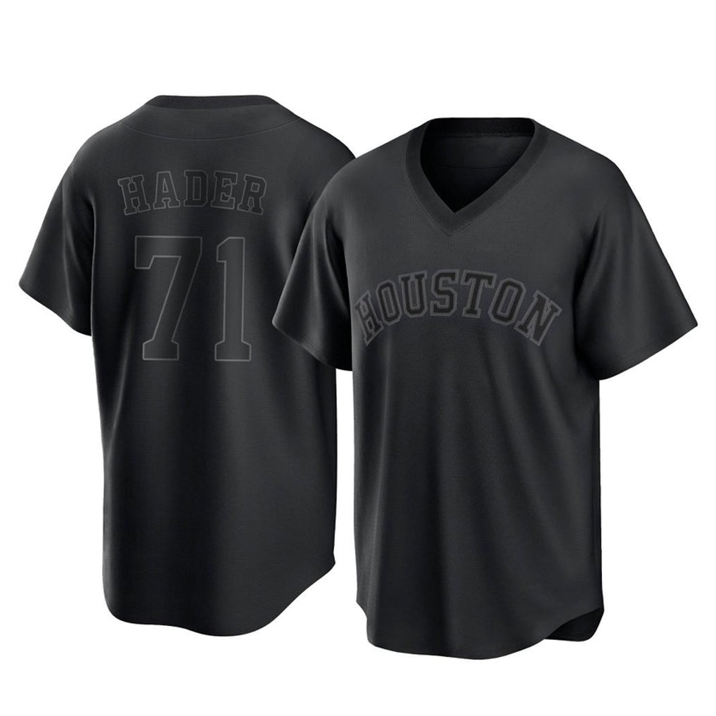 H.Astros #71 Josh Hader Player Black Fashion T-shirt Home Game Fdoa Stitched Jerseys