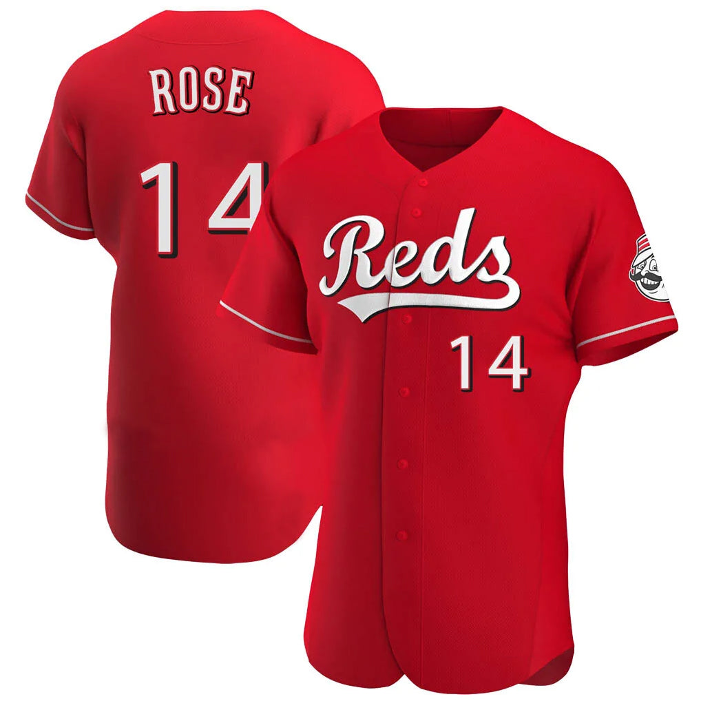C.Reds #14 Pete Rose Player Red Limited Elite Home Fdoa Stitched Jerseys