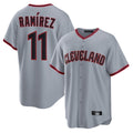 C.Guardians #11 Jose Ramirez Player Gray Home Game Fdoa Stitched Jerseys