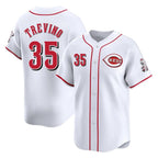 C.Reds #35 Jose Trevino Player White Home Limited Fdoa Stitched Jerseys