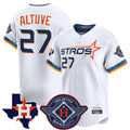 H.Astros #27 Jose Altuve Player White City Connect Texas Patch Vapor Premier Limited Home Fdoa Stitched Jerseys