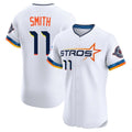 H.Astros #11 Cam Smith Player White City Connect Limited Elite Home Fdoa Stitched Jerseys