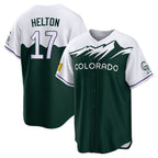 C.Rockies #17 Todd Helton Player Green City Connect Home Game Fdoa Stitched Jerseys