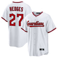 C.Guardians #27 Austin Hedges Player White Game Home Fdoa Stitched Jerseys