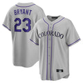 C.Rockies #23 Kris Bryant Player Gray Game Home Fdoa Stitched Jerseys