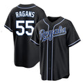 KC.Royals #55 Cole Ragans Player Black Carbon Fashion Home Game Fdoa Stitched Jerseys